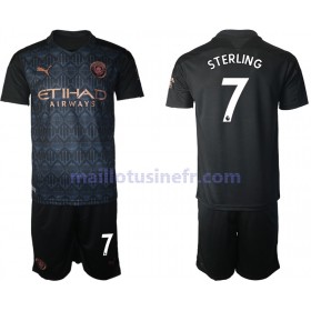 Maillot de Foot Manchester City Raheem Sterling 7 Extérieur 2020-21 - Enfant